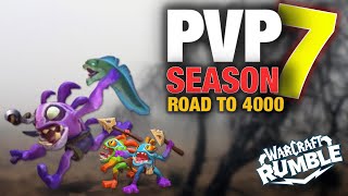 PVP  SEASON 7  Old MurkEye  ROAD TO 4000   Part 1   Warcraft Rumble [upl. by Raffo]