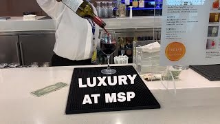 COMPLETE TOUR of the FG Delta Sky Club at MSP Airport [upl. by Janeczka]