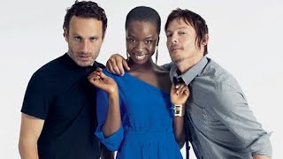 norman reedus being jealous over andrew lincoln and danai gurira for 3 minutes straight [upl. by Melantha]