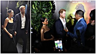 Prince Harry and Meghan Markle Make Surprise Appearance at Bob Marley One Love Movie Premiere [upl. by Elkraps614]