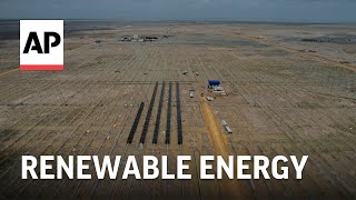 India builds its largest renewable energy project in the salt deserts bordering Pakistan [upl. by Cheyne]