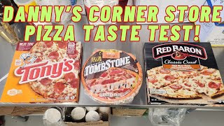 Dannys Frozen Pizza Taste Test  Tonys Tombstone Red Baron Which pizza is the Best Ranking [upl. by Niuqauj667]