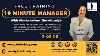 1Ten Minute Manager Training Discrimination and Basic Legal Compliance 1 of 10 [upl. by Arytal412]