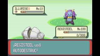 POKEMON EMERALD  REGISTEEL  AUTODESTRUCCIÓN  SELFDESTRUCT [upl. by Ehcar]