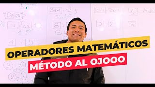 OPERADORES MATEMÁTICOS  MÉTODO del PANZAS que te hará resolver en un solo PASO [upl. by Hsur7]