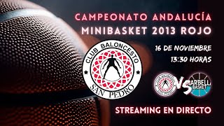 Minibasket 2013 rojo masculino CB San Pedro VS Marbella Basket [upl. by Anaytat]