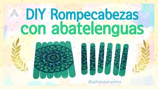 Rompecabezas super fácil con palitos DIY para niños [upl. by Ahsaeyt454]