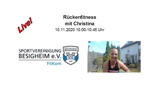 Rückenfitness  mit Christina [upl. by Amer761]