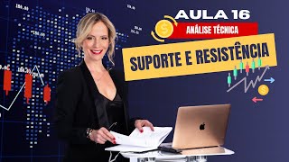 Aula 16 ANÁLISE TÉCNICA  SUPORTE E RESISTÊNCIA [upl. by Eniagrom]