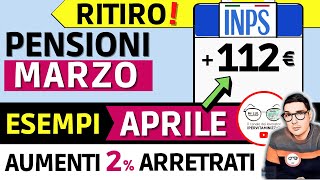 ✅ PENSIONI ➜ RITIRO MARZO  ESEMPI AUMENTI APRILE 2023 📈 TABELLA BONUS ARRETRATI CIFRE UFFICIALI [upl. by Nosyarg]