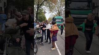 Amsterdam festival 🇳🇱 people dancing in street [upl. by Venetia614]