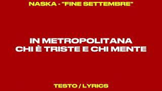 Fine settembre  Naska Karaoke [upl. by Nethsa]