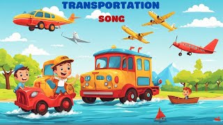 Transportation Song  Cars Boats Trains Planes  Fun Vehicle Songs for Kids [upl. by Fenton]