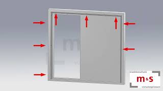 Montageanleitung Schiebetür Beschlag 446  mamps Insektenschutzsysteme [upl. by Yelrebmyk297]