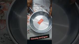 Steel frypan from Flipkart frypan cooking [upl. by Nimrak]