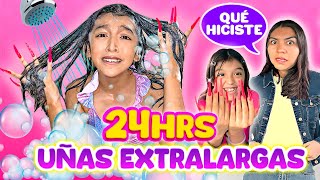 24 HRS UÃ‘AS EXTRA LARGAS REALES ğŸ’…ğŸ»ğŸ˜¨ NO PODÃA HACER NADA ES MUY DIFÃCIL IYo soy AranzağŸ’• [upl. by Ahtiuqal]