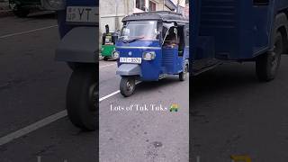 Lots of Tuk Tuks 🛺 in Beragala Sri Lanka 🇱🇰 tuktuk srilanka travel [upl. by Alidus]