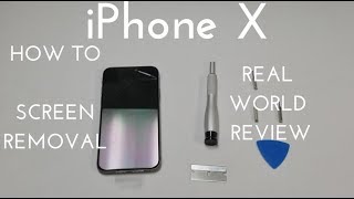 iPhone X Screen Removal Partial Disassembly [upl. by Hardin]