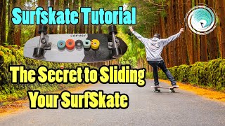 The Secret to Sliding on a SurfSkate  SurfSkate Tutorial [upl. by Hortense]