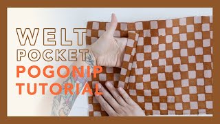 Welt Pocket  Pogonip Pullover Sewing Tutorial Part 1 [upl. by Airelav20]