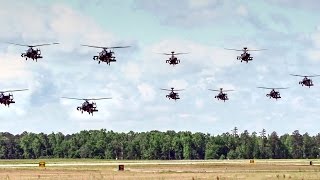 AH64 Apache Helicopters Mass Launch [upl. by Asselam]