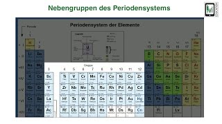 Nebengruppen des Periodensystems [upl. by Ocsisnarf]