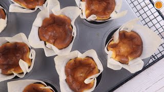 Mini Basque Burnt Cheesecake Recipe  Mortar and Pastry [upl. by Della861]