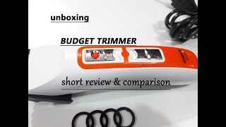 Unboxing nova trimmer NHC3663 short review and comparison HINDI [upl. by Eeloj470]