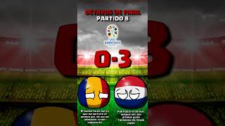 OCTAVOS DE FINAL RUMANIA vs PAISES BAJOS  EUROCOPA 2024 countryball [upl. by Nandor199]