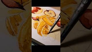 Applin or Appletun 🍎 Apple pokemon painting pie smallartist smallyoutuber twice yesoryes [upl. by Nnywg]