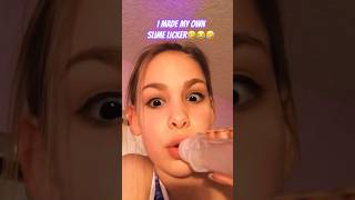 DIY Slime Lickers🤣 shorts food throwback viral [upl. by Etterraj]