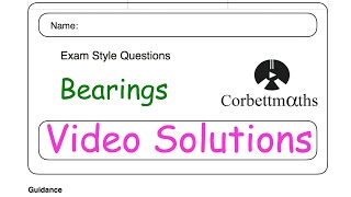 Bearings Answers  Corbettmaths [upl. by Aroda633]