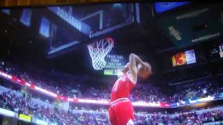 Derrick Rose gets elbowed by Josh McRoberts [upl. by Nelly316]