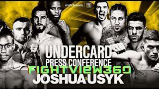 Joshua vs Usyk UNDERCARD Press Conference Lawrence Okolie Callum Smith Campbell Hatton Marku [upl. by Ailenroc]