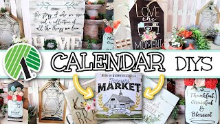 QUICK amp EASY DOLLAR TREE CALENDAR DIYS  Home Decor Using DOLLAR TREE Calendars  Farmhouse Decor [upl. by Wakeen]