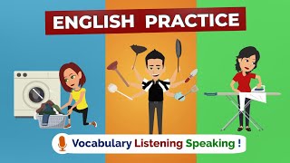 English Speaking Practice  Household Chores Vocabulary in English Conversations [upl. by Campy68]