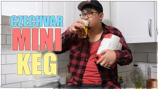 Big World Small Keg  Czechvar Lager Mini Keg 5L Review [upl. by Meagher59]