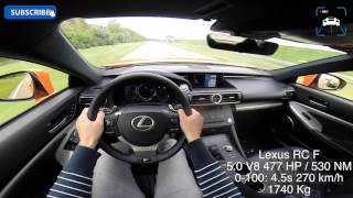 Lexus GS F vs RC F vs IS F  FAST Acceleration POV Test Drive amp Sound [upl. by Carlos]