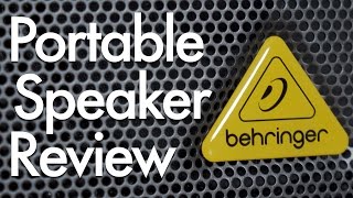 Behringer Europort MPA40BT BatteryPowered PA Speaker Review [upl. by Ramas]