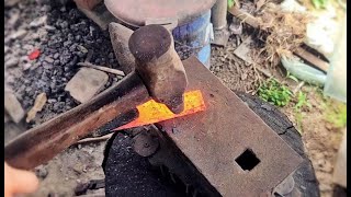 Making a Puukko Knife from Scrap Metal [upl. by Innig]