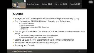 Talk at NTU Taiwan Recent Progresses of Compute in Memory Prototype Chips [upl. by Sunda]