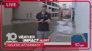 Parts of Downtown Sarasota flooded Friday morning after Helene [upl. by Desma876]