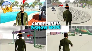 How to add carryminati character  Snow mode  Indian bike driving 3d [upl. by Ambrosia]