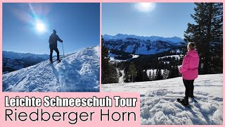 Leichte SCHNEESCHUHWanderung zum Riedberger Horn  PrimaDina [upl. by Annahsohs]