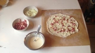 Original Elsässer Flammkuchen ein leckeres Rezept [upl. by Terb]