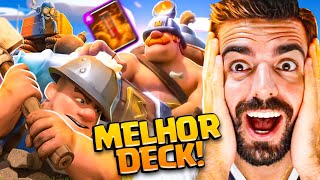 O MELHOR DECK DE TODOS OS TEMPOS DE MINEIRO NO CLASH ROYALE [upl. by Fairlie]