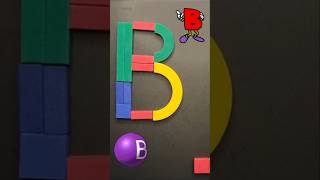 Alphabet B making with magnetic shapes [upl. by Purpura]