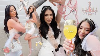 my bridal bachelorette brunch 🕊✨🥂  my gifts [upl. by Repard]