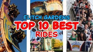 Top 10 rides at Elitch Gardens  Denver Colorado  2022 [upl. by Sulrac118]