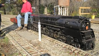 live steam Pennsylvania PRR Q2 Prototype model train Mill Creek Central duplex Model [upl. by Zaraf]